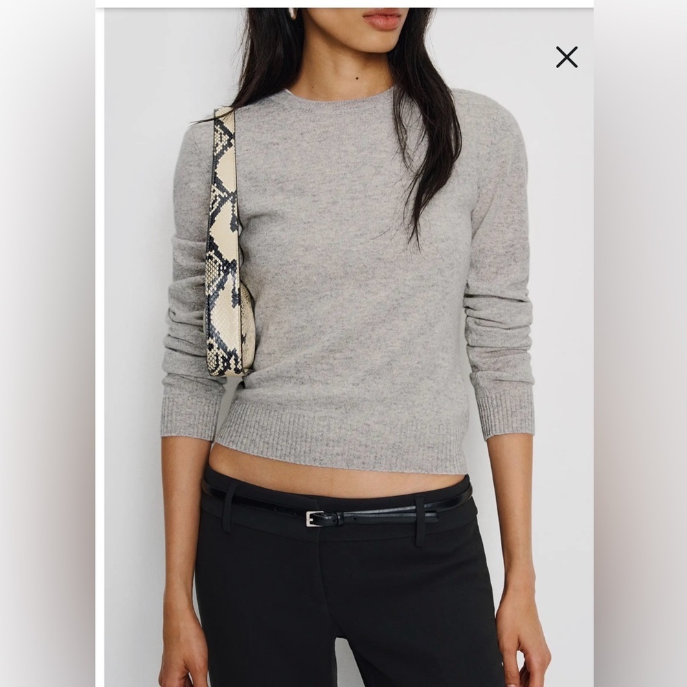 REFORMATION Lian Cashmere Greige  Sweater S - Picture 3 of 12